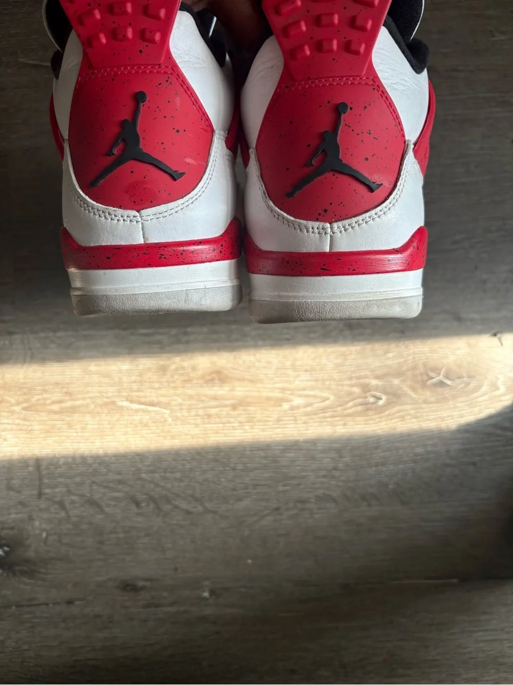 Air Jordan 4 Retro Red Cement Basketball Sneakers